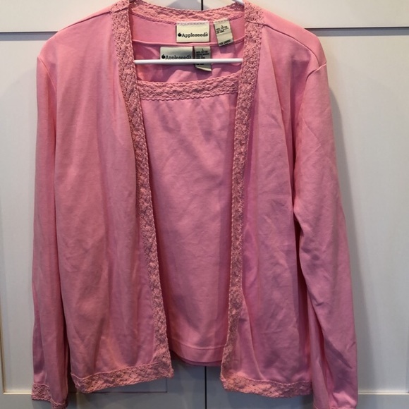 Appleseed's Sweaters Appleseeds Cardigan And Tank Set Poshmark